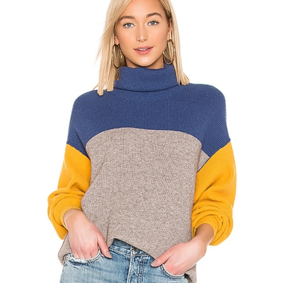 Free People Sweaters - FREE PEOPLE Softly Structured Colorblock Tunic